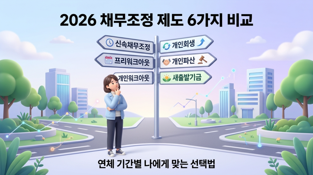 2026 채무조정 제도 6가지 비교