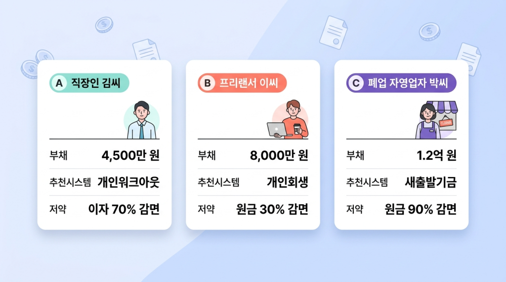 케이스별 최적 제도 + 예상 절감액