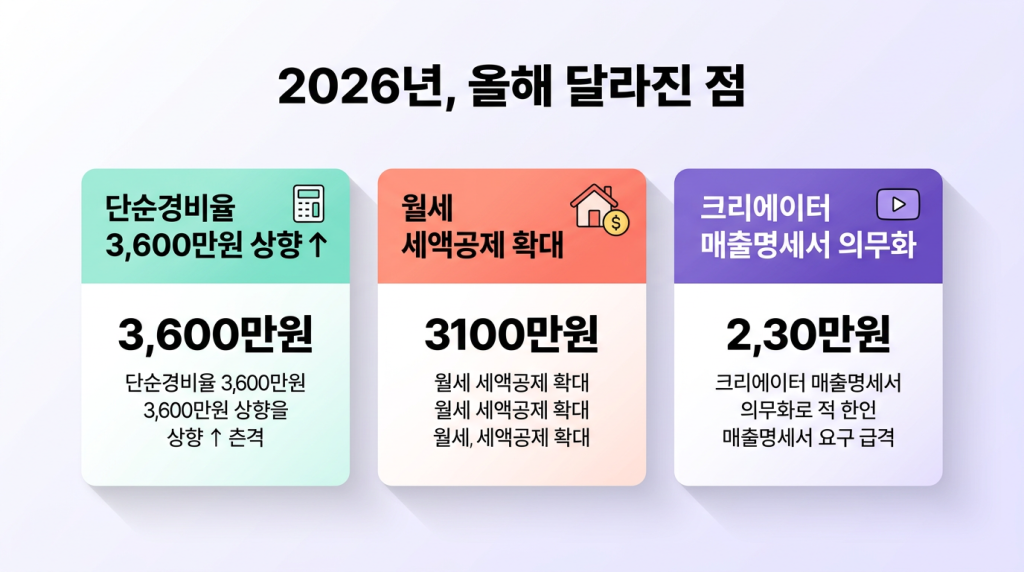 2026년, 올해 달라진 점