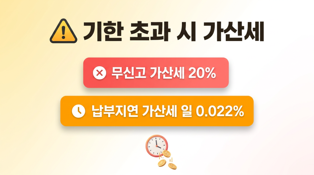 기한 초과 시 가산세