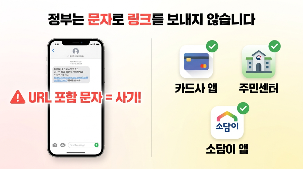 스미싱 주의 안내