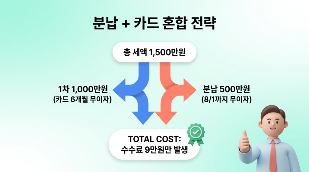 분납 + 카드 혼합 전략