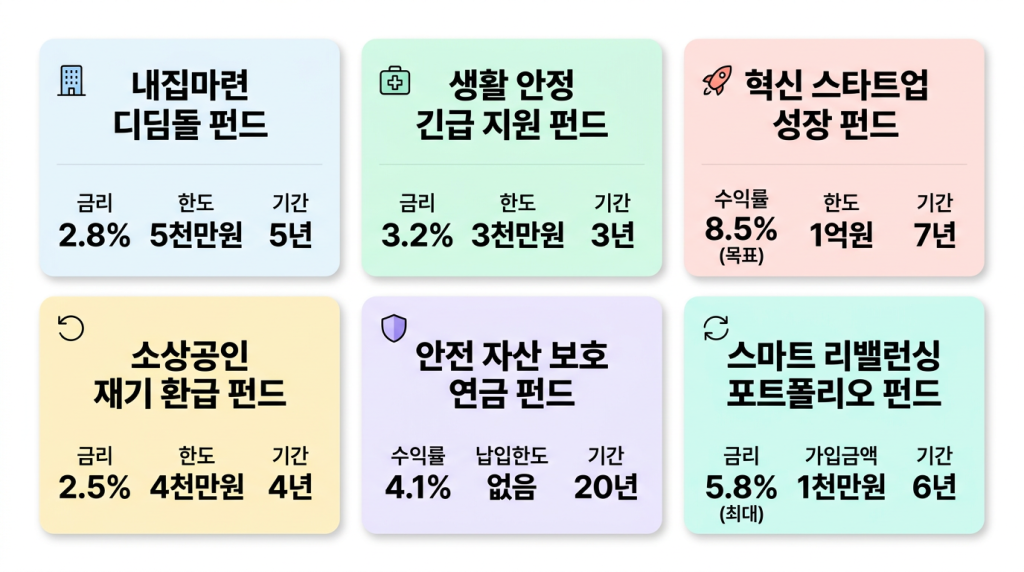 한눈에 보는 6대 정책자금