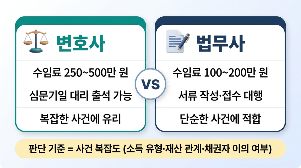 변호사 vs 법무사 비교