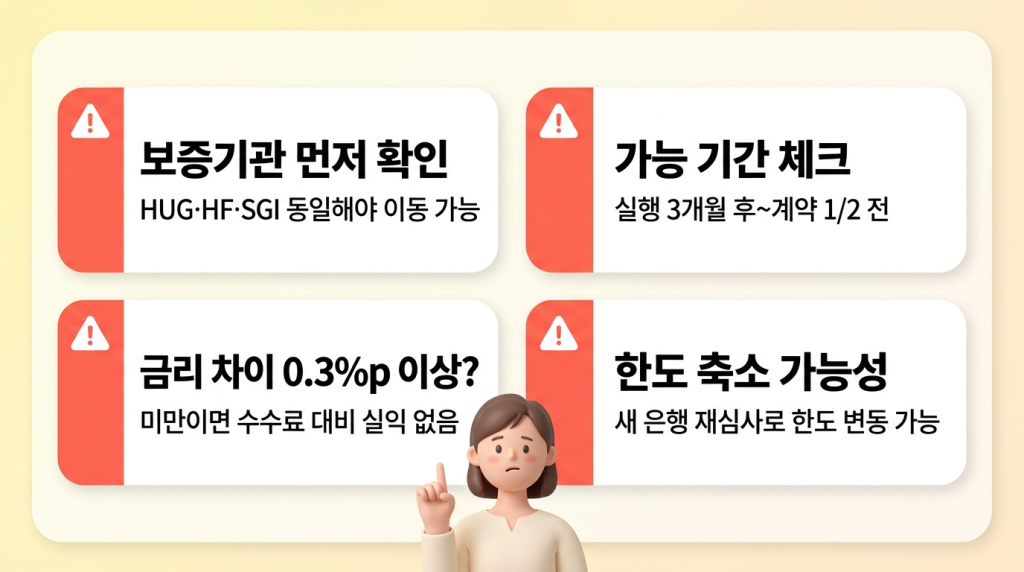 주의사항 4가지