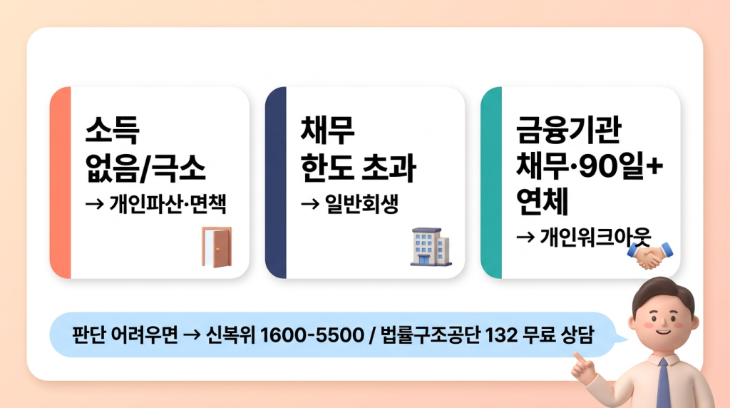 안 되는 경우 대안 안내