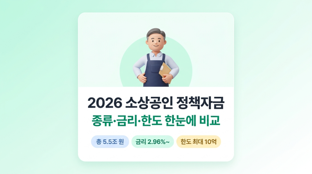 2026 소상공인 정책자금