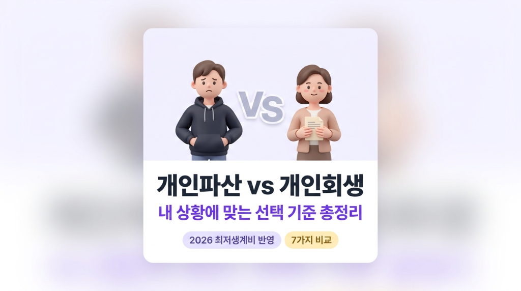 개인파산 vs 개인회생