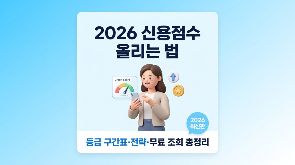 2026 신용점수 올리는 법