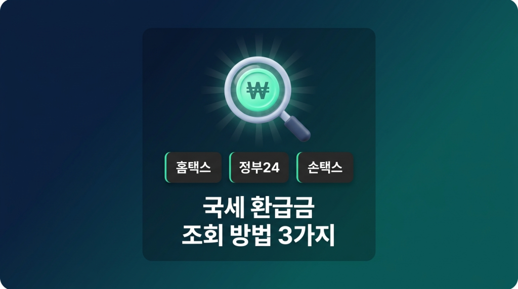 국세 환급금 조회 방법 3가지