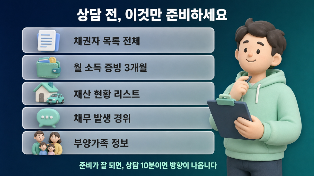상담 전 필요한 5가지 서류