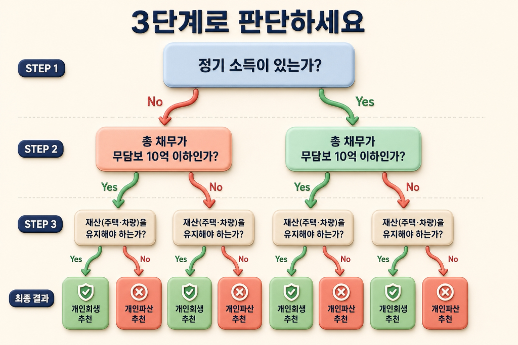 단 기준 3단계 플로차트