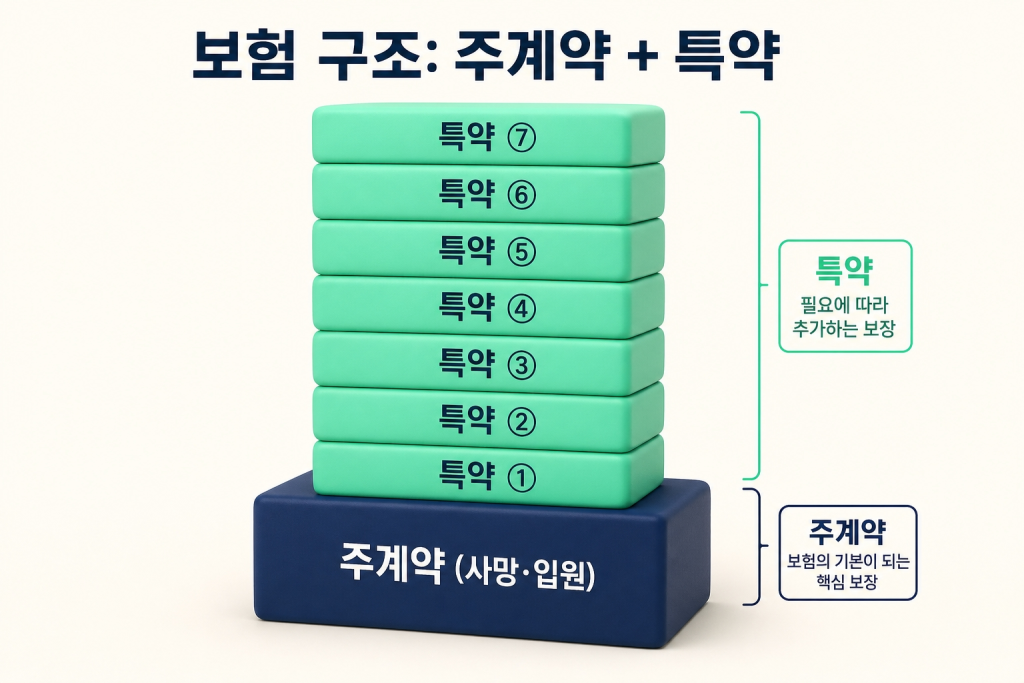 주계약 vs 특약 구조