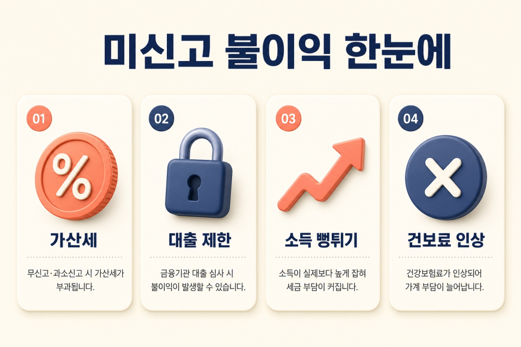 가산세, 대출 제한, 소득 뻥튀기, 건보료 인상 한눈에 정리
