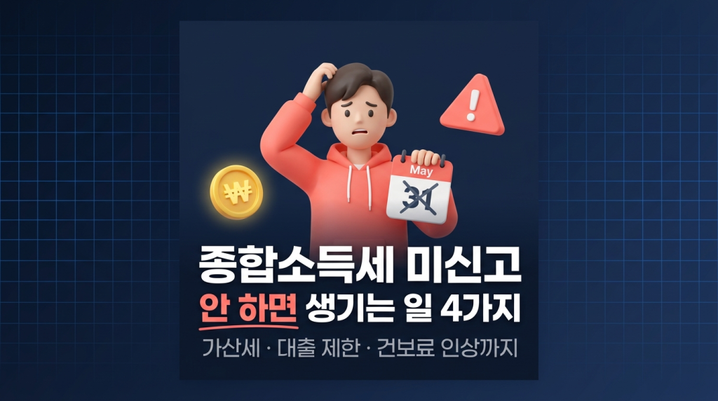 종합소득세 미신고 안 하면 생기는 일 4가지