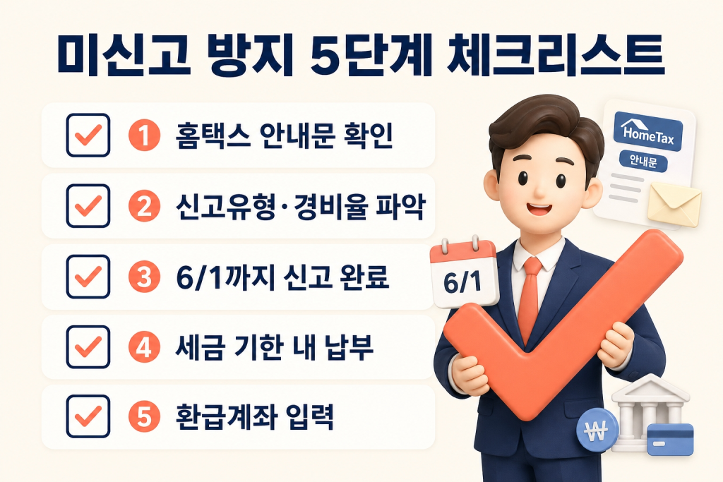  홈택스 확인부터 환급계좌 입력까지 실행 가이드