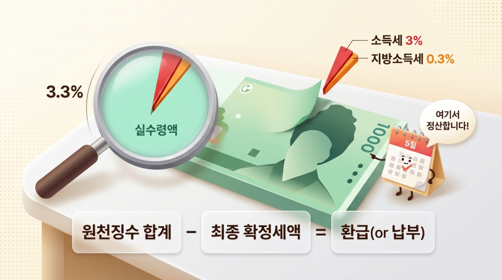 3.3% 원천징수 구조 해부