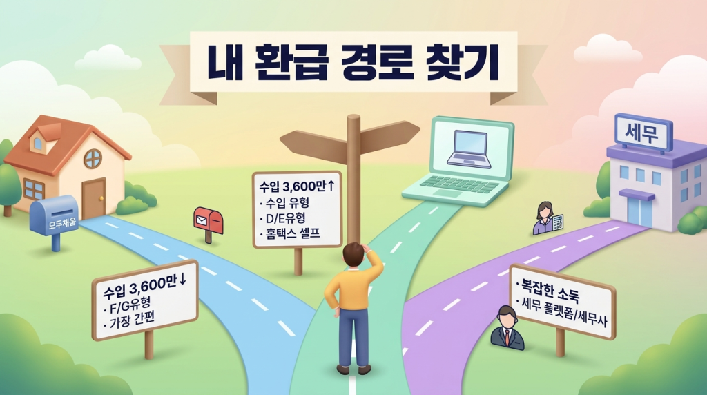 신고 경로 분기 플로우차트