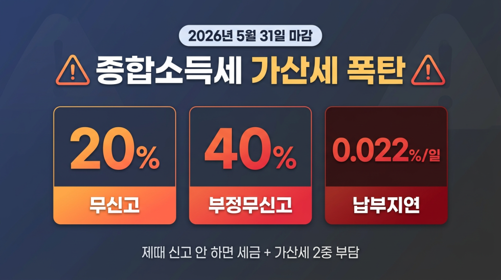 종합소득세 가산세 폭탄