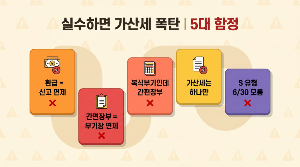 환급·간편장부·복식부기·S유형 착각 주의