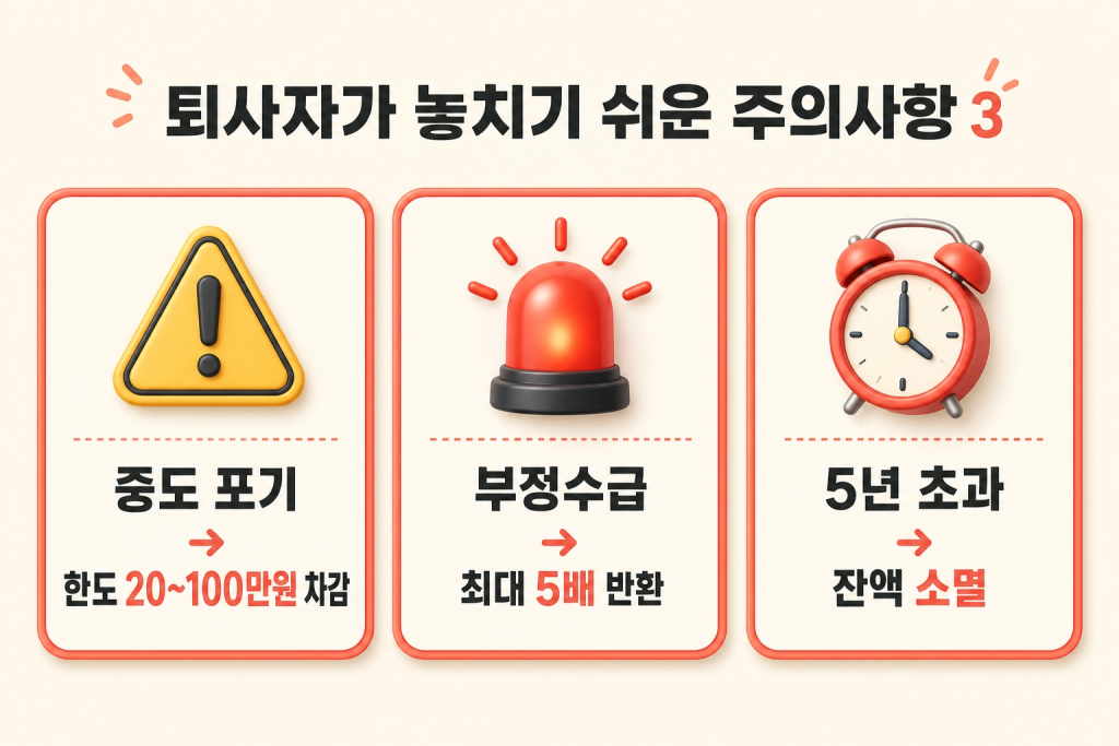 퇴사자가 놓치기 쉬운 주의사항 3