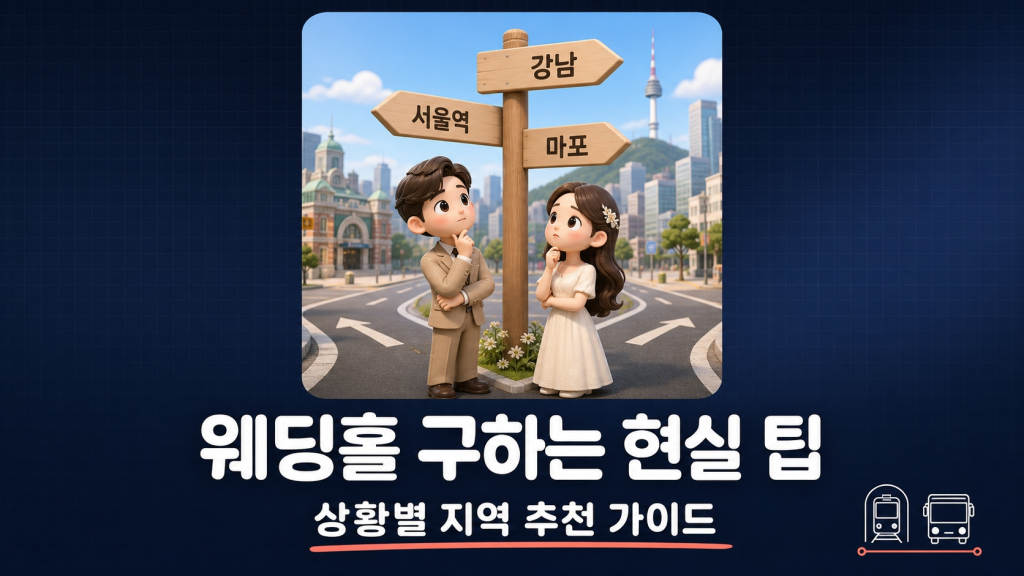 웨딩홀 구하는 현실 팁, 상황별 지역 추천 가이드