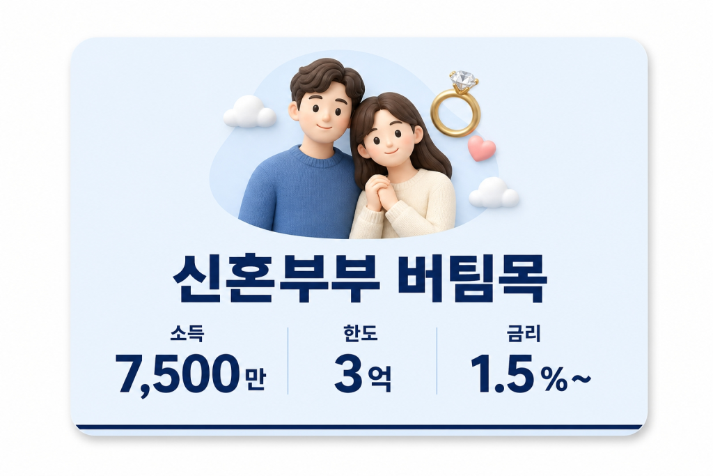 용어 정리 트리 다이어그램 - 주택도시기금 → 버팀목/디딤돌 → 신혼부부전용/신생아특례 계층 구조