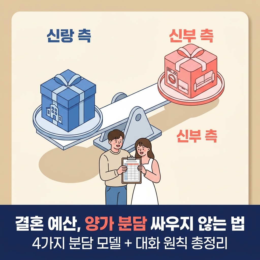 결혼 예산, 양가 분담 싸우지 않는 법