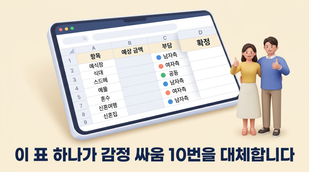 실전 예산표 예시