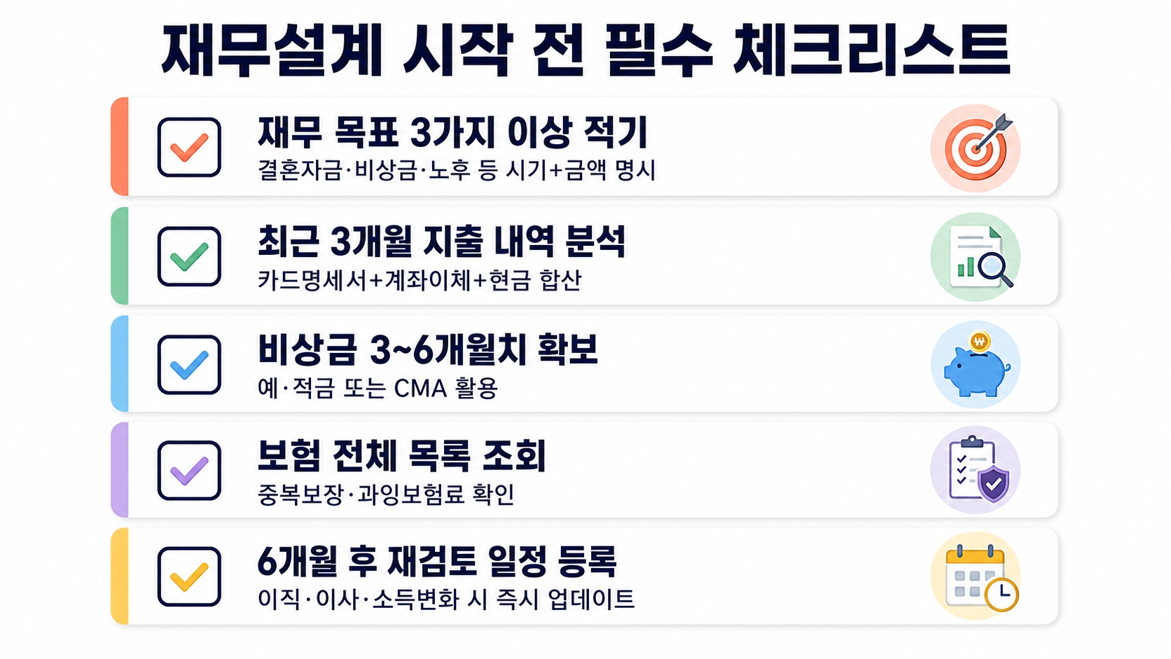 재무설계 처음 시작할 때 흔히 저지르는 실수 5가지 — 이것만 피해도 절반은 성공입니다 핵심 정보 3