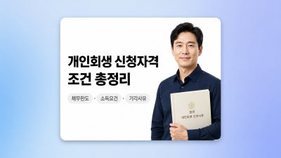 개인회생 신청자격, 이것 하나 틀리면 바로 기각됩니다 — 2024 조건 총정리