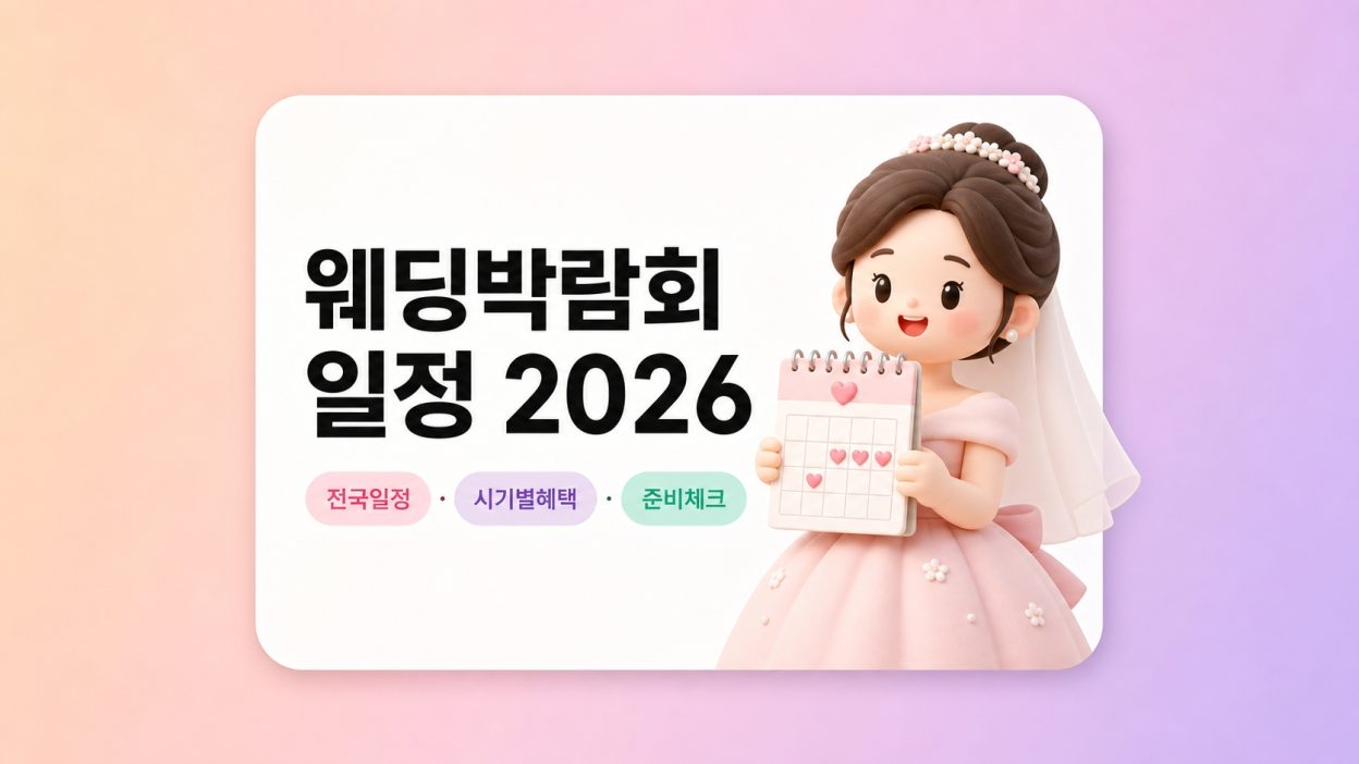 웨딩박람회 일정 2026 전국 총정리 — 언제·어디서 가야 진짜 혜택 받을 수 있을까?