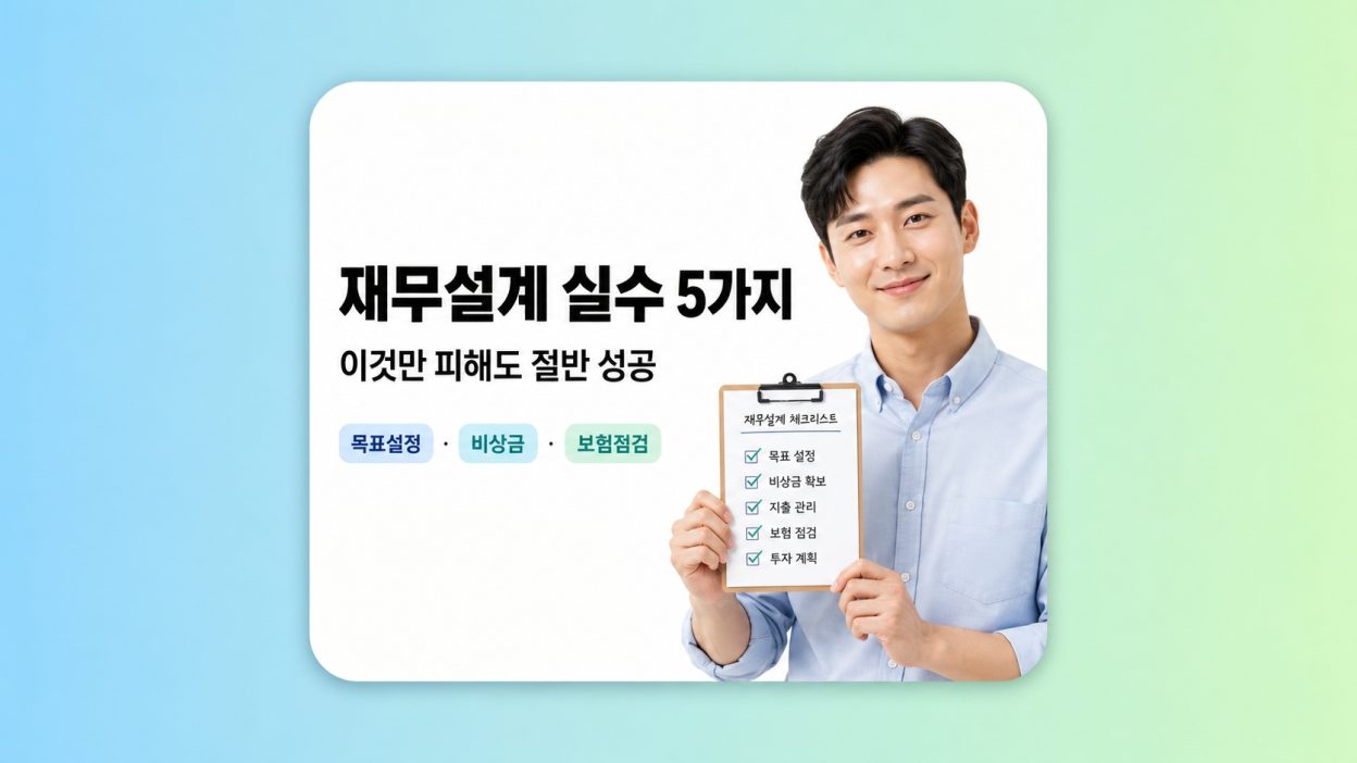 재무설계 처음 시작할 때 흔히 저지르는 실수 5가지 — 이것만 피해도 절반은 성공입니다