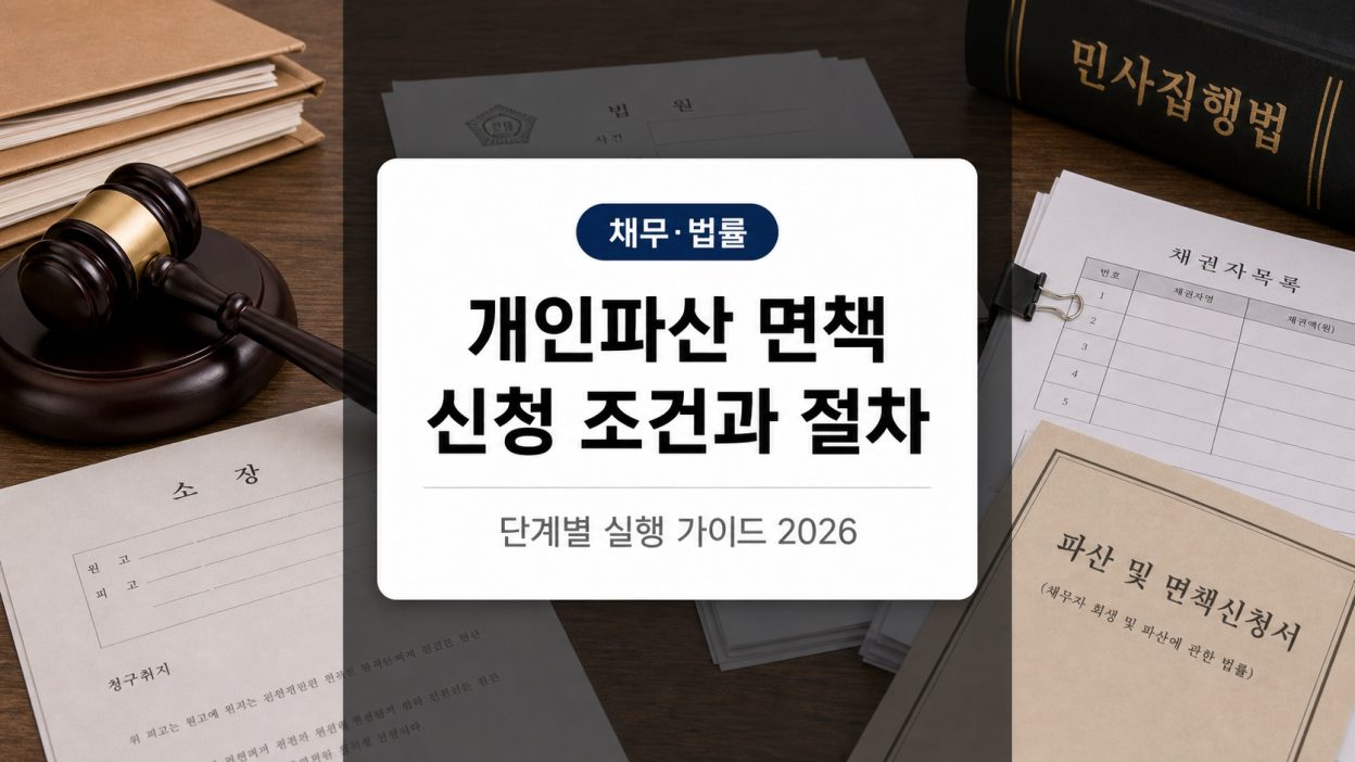 개인파산 면책 신청 조건과 절차: 단계별 실행 가이드