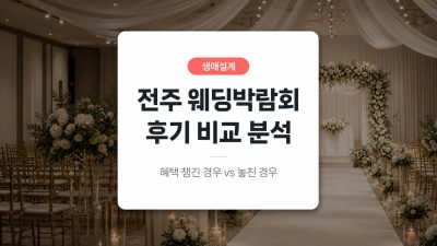 전주 웨딩박람회 일정과 이용 후기, 이런 분들은 어떻게 됐을까