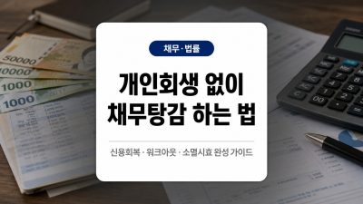 채무탕감 개인회생 없이 가능한 방법: 상황별 선택 가이드